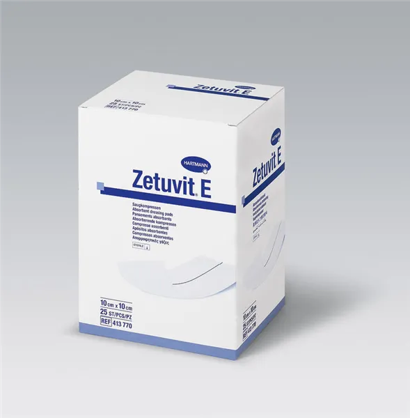 Zetuvit E 15 x 20 cm nesterilní, savé komprese, netkaný tex., 50 ks