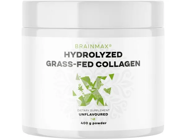 BrainMax Hydrolyzovaný Kolagen, Grass-fed Collagen, 400 g