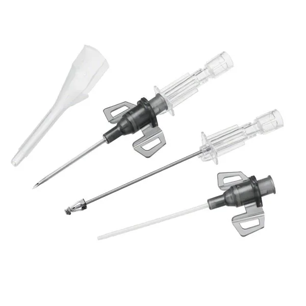 Kanyla i.v. Introcan Safety 3, G16, 1,7x32 mm, šedivá, s křidélky
