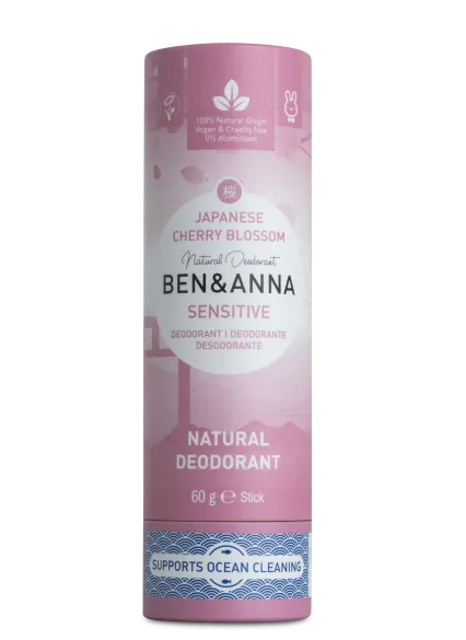Tuhý deodorant Sensitive BIO (60 g) - Třešňový květ