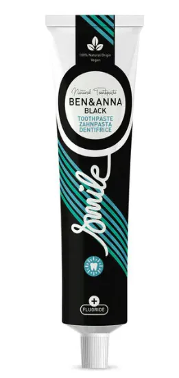 Ben & Anna Bělicí zubní pasta s fluoridem (75 ml) - Black