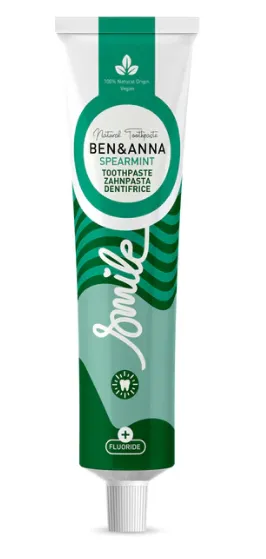 Ben & Anna Zubní pasta s fluoridem (75 ml) - Spearmint