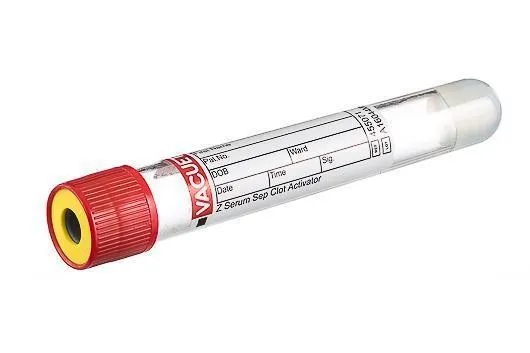 Zkumavka VACUETTE červená, 8 ml, pro přípravu séra, sérum/gel