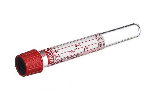 Zkumavka Vacuette 6ml, akt. sráž., 13x100mm, sérum, červená