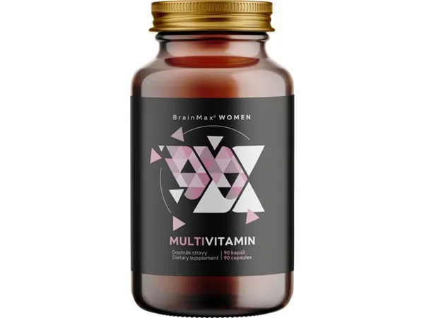 BrainMax Women multivitamín pro ženy, 90 rostlinných kapslí