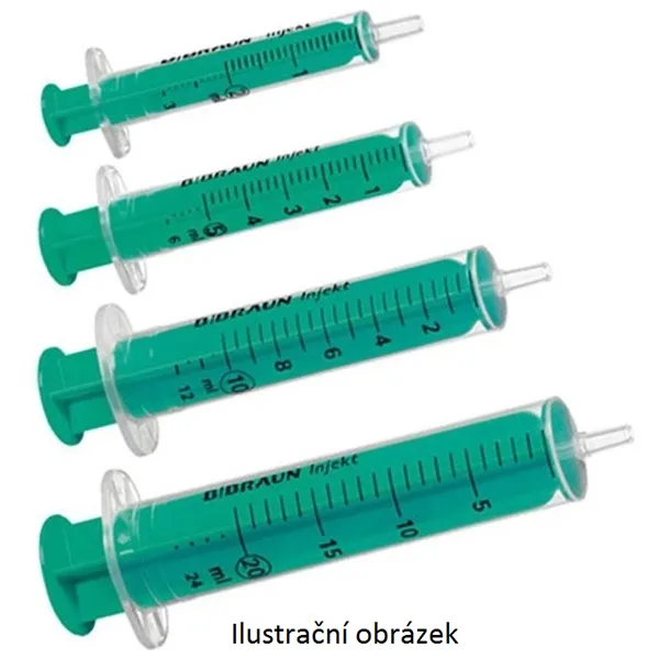 Injekční stříkačka 5ml, Luer, červená