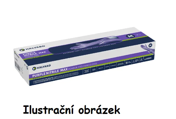 Rukavice vyšetřovací Purple Nitrile MAX bezprašné vel. L