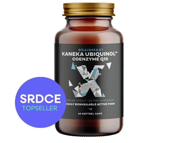 BrainMax Koenzym Q10, Ubiquinol, Kaneka™, 100 mg, 60 softgel kapslí