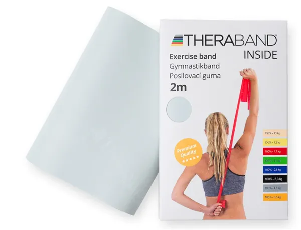 Thera-Band posilovací guma 2 m, stříbrná, super silná