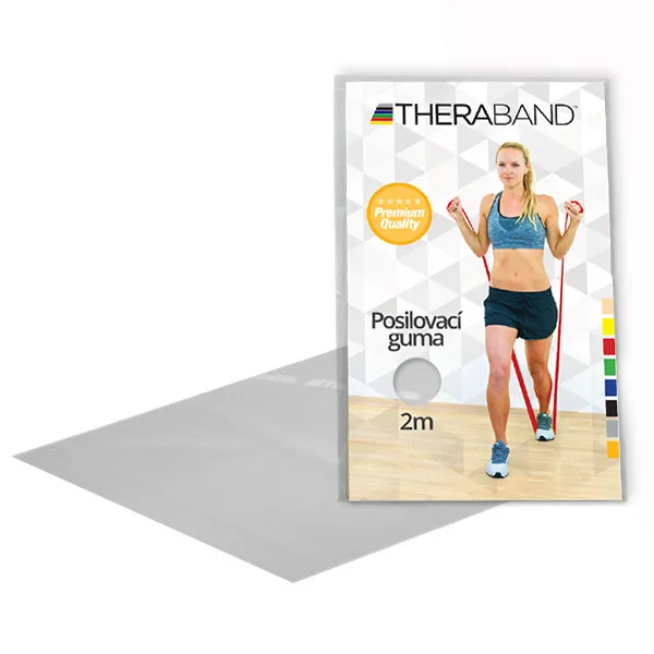Thera-Band posilovací guma 2 m, stříbrná, super silná