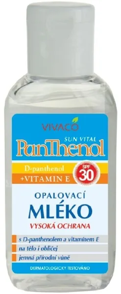 Panthenol ochranné opalovací mléko SPF30 50ml - cestovní balení