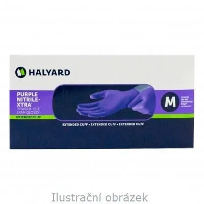 Rukavice Nitril Xtra Safeskin, prodloužené, fialové, L, bezprašné