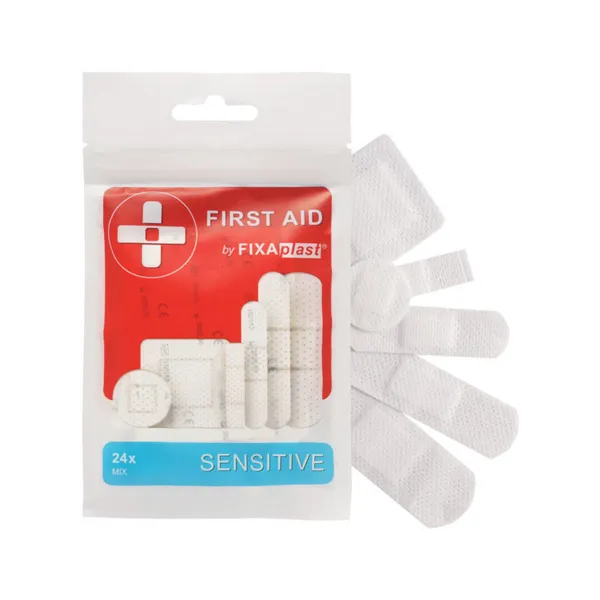 FIXAplast FIRST AID SENSITIVE náplast MIX, 24 ks