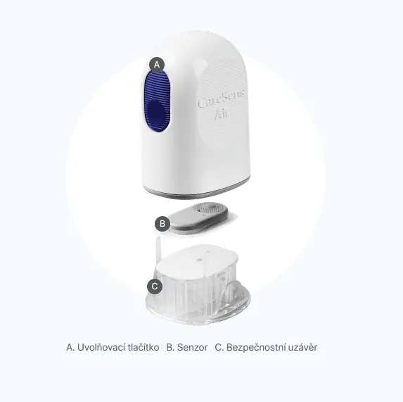 CareSens Air senzor pro kontinuální měření glykémie, i-sens. Krátká expirace 10/26.