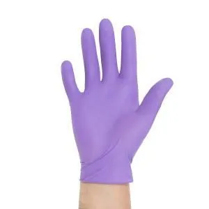 Rukavice Nitril Safeskin purple, L, bezprašné