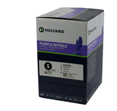 Rukavice vyšetřovací nitrilové sterilní vel. S Nitril Safeskin