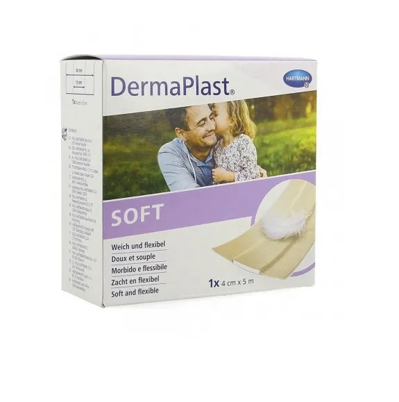 DermaPlast SOFT, náplast s polštářkem, 8 cm x 5 m