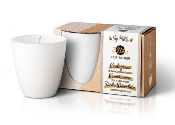 The Greatest Candle Sada - 1x svíčka (130 g) + 2x náplň - fík