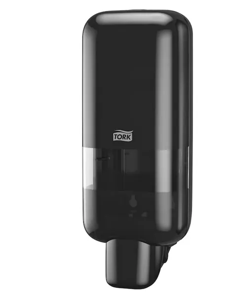 Zásobník na mýdlo a dezinfekční prostředky Tork, černý S4
