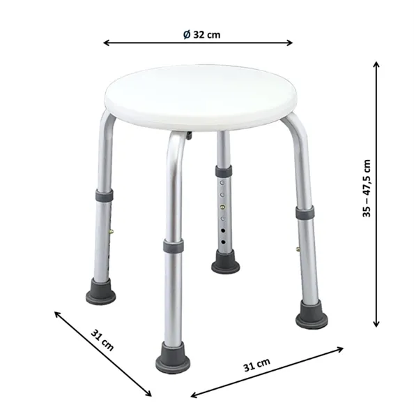 Stolička do sprchy nos. 120kg