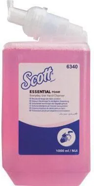 Scott  Essential čistící pěna na ruce 1l, pro každodenní použití, růžová