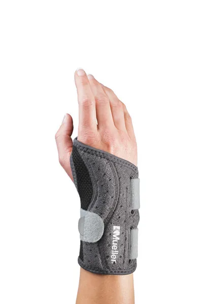 Mueller Adjust-to-fit wrist brace right, ortéza na zápěstí, šedá, pravá