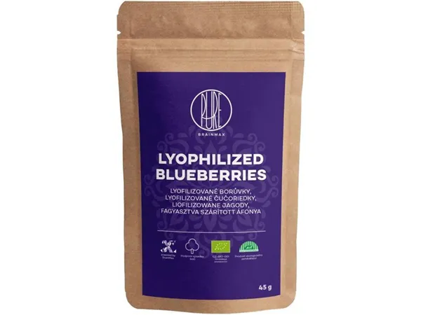 BrainMax Pure Lyofilizované borůvky BIO, 45 g