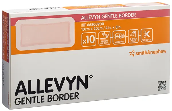 Allevyn Gentle Border 10 x 20 cm bal=10ks