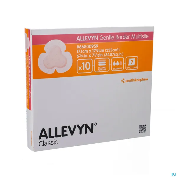 Allevyn Gentle Border Multisite 17,1 x 17,9 cm bal=10ks