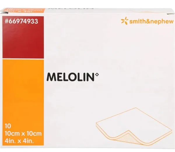 Melolin 10 x 10 cm - sterilní 10ks