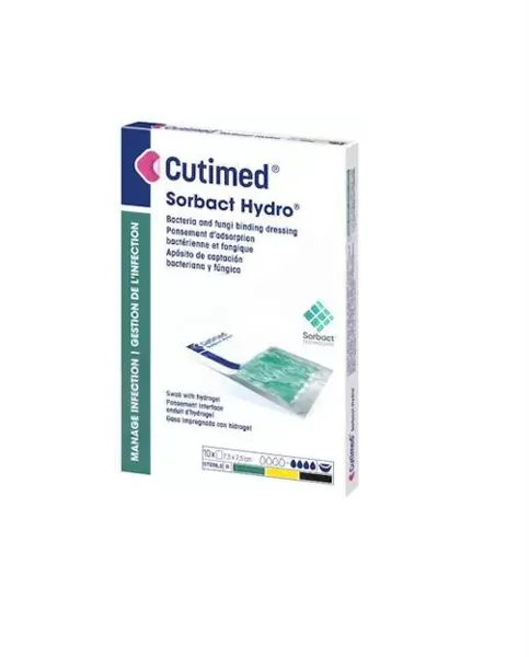 Cutimed Sorbact Hydro 7,5cm x 7,5cm, 10ks