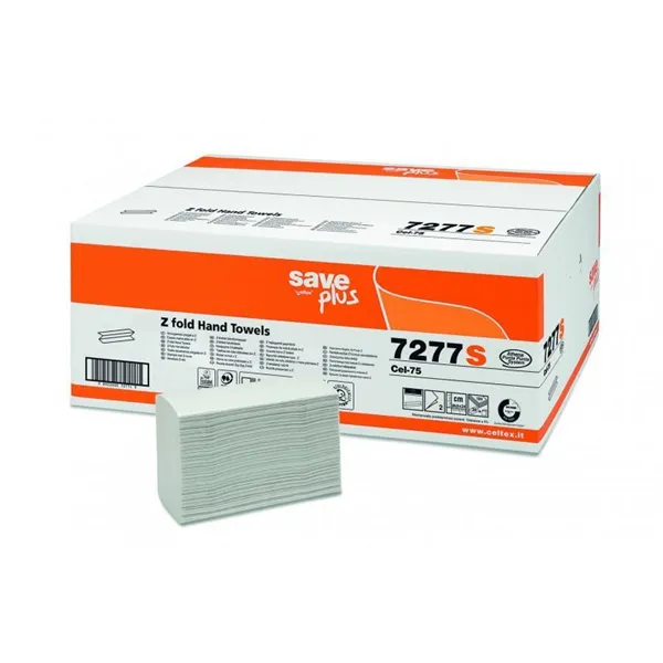 Ručník skládaný Save Plus CELTEX 2.vrs. 75% celu, 215 x 240 mm