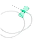 Intravenózní kanyla zelená 21G KD-FLY, s křídly a hadičkou,0,80 x 19 mm