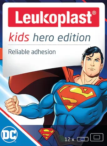 Leukoplast® kids hero edition (Superman), 2 velikosti