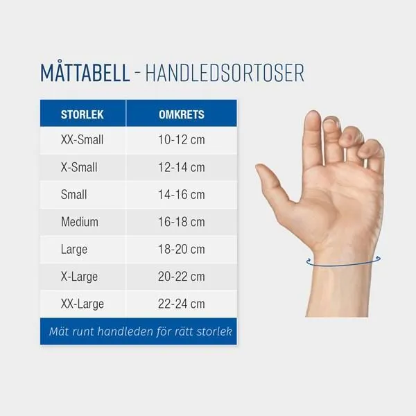Ortéza na zápěstí CATELL Base stabil černá, levá XL