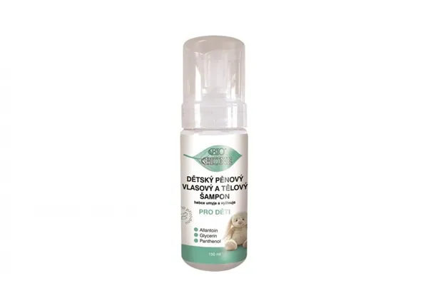 Dětský pěnový vlasový a tělový šampon 150 ml