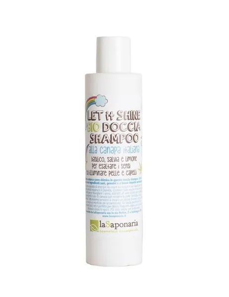 2v1 Pánský sprchový gel a šampon s konopím BIO (200 ml)