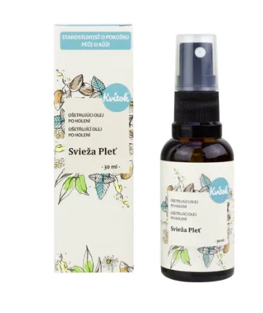 Kvitok Uklidňující olej po holení Svěží pleť (30 ml)