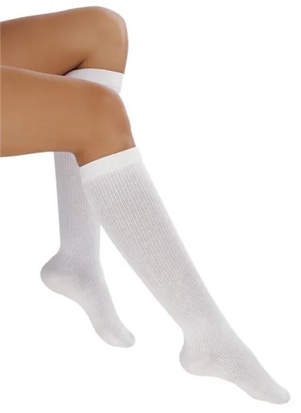 Podkolenka vel. 39-41, bílé, Avicenum PHLEBO 310 COTTON