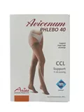 Punčochy samodržící vel. L, PHLEBO 40. 8001 natura, Avicenum