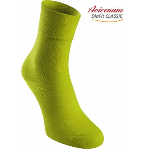 Ponožky bavlněné, 41-44, limeta 6060, DiaFit CLASSIC