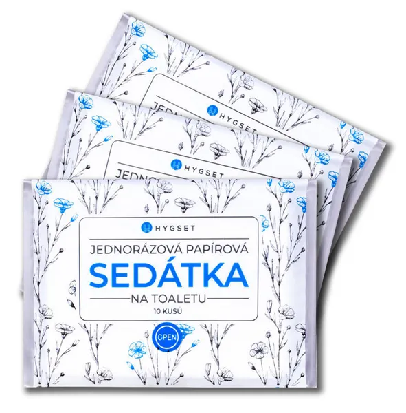 Jednorázová papírová sedátka- kapesní balení 10 ks