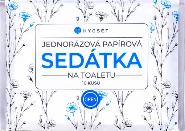 Jednorázová papírová sedátka- kapesní balení 10 ks