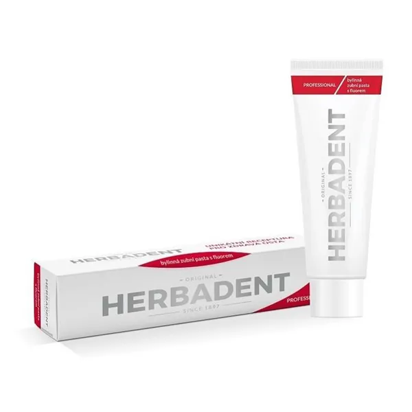HERBADENT PROFESSIONAL bylinná zubní pasta s fluoridem, 100 g