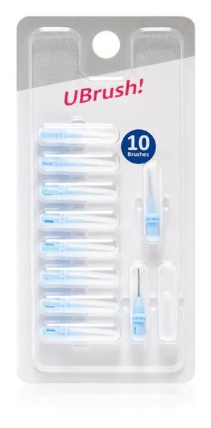 UBrush! - mezizubní kartáček - 0,5 mm modrý