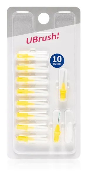 UBrush! - mezizubní kartáček - 0,6 mm žlutý