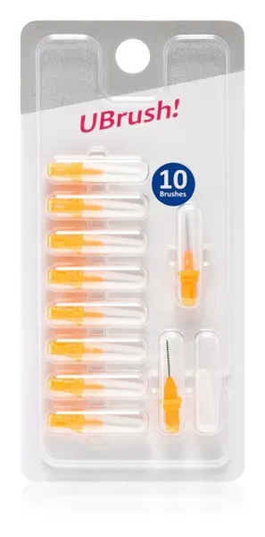 UBrush! - mezizubní kartáček - 0,8 mm oranžový