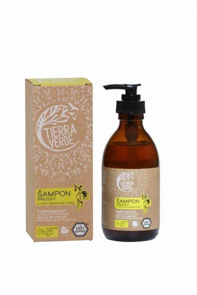 Tierra Verde Březový šampon na suché vlasy s citrónovou trávou (230 ml)
