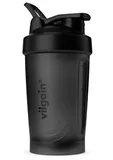 Vilgain Shaker Pro 400ml ⁠–⁠ s praktickým poutkem, zaobleným dnem a spirálou, černý