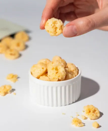 Vilgain Sýrové křupky ⁠–⁠ křupavý snack, bez příchutě, 50g
